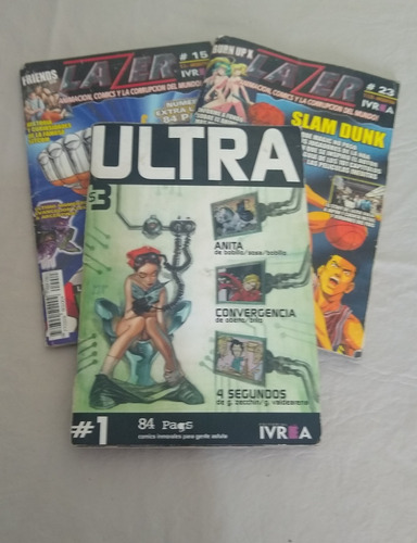 3 Revistas De Coleccion Lazer #15,23 Y Ultra #1. Impecables