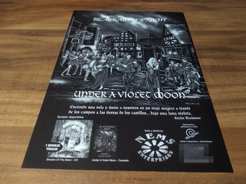 (pd518) Publicidad Blackmore's Night * Under A Violet Moon