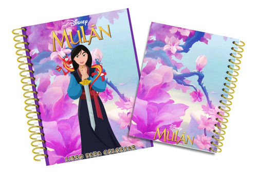 Libro Para Colorear Mulan 60 Hojas