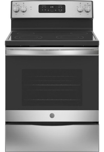 Ge Electric Range Freestanding, 30 In Stainless Steel 