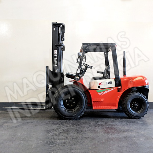 Imagen 5 de 11 de Autoelevador Todo Terreno Heli 3500 Kg Diesel Isuzu Cpcd35