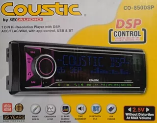 Autoestereo Digital 1 Din Coustic Co-850dsp Bt Usb Mp3 Dsp