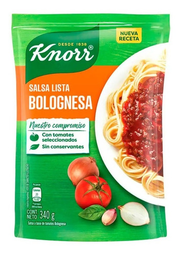 Salsa Lista Knorr Bolognesa X 340 Gr
