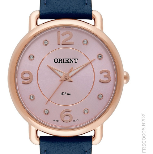 Relógio Orient Feminino Rosê Frsc0006 R2dx Original + Nota