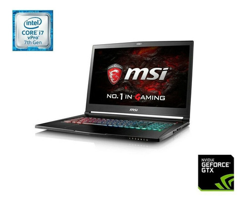 Imagen 1 de 3 de Msi Gs73vr 7rg, 17,3 1070, 512 Gb Portátil Para Juegos