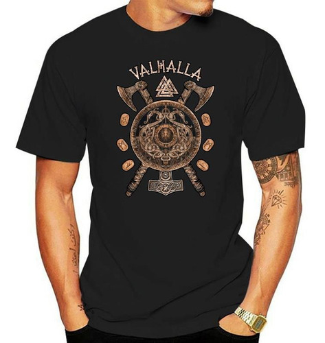 Camiseta Antiarrugas Vikings Rise Valhalla Viking Shield
