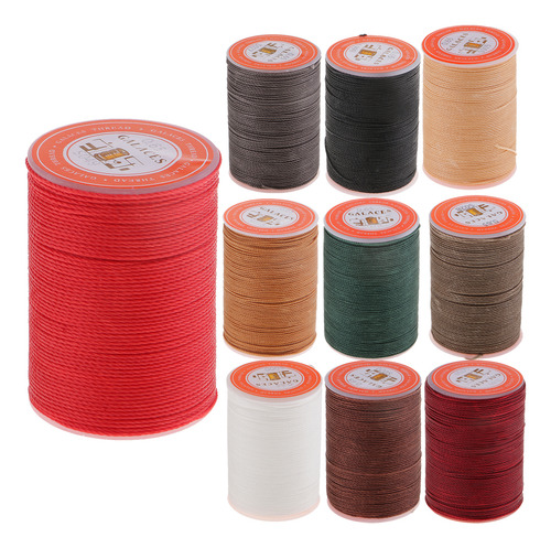 85 Metros De Material Cuero De Coser Encerado De Gris Oscuro