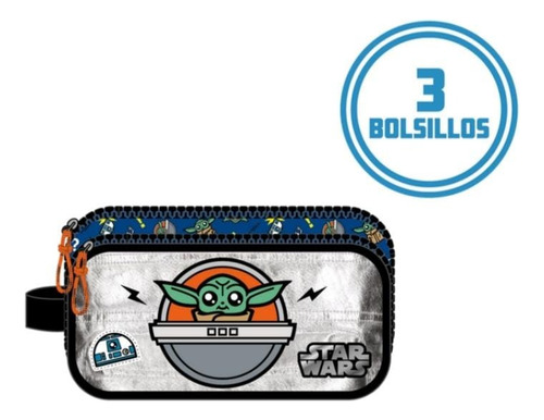 Mochila Star Wars The Mandalorian + Accesorios Azul