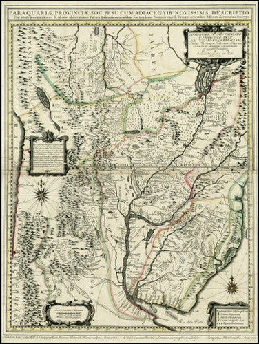 Mapa De Uruguay Y Provincias Jesuitas 1732 - Poster 100x75cm