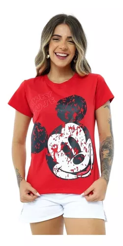 Camiseta Blusa Feminina Babylook Personagem da Minnie Premium Dia Dia  Algodão Tamanho G Nova, Camiseta Feminina Nunca Usado 90765072