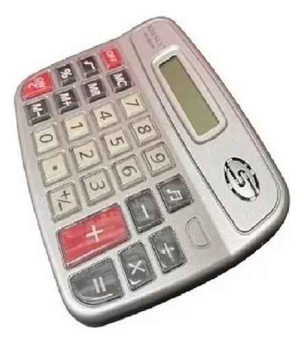 Calculadora Kenko Gris Numeros Grandes 8 Digitos 