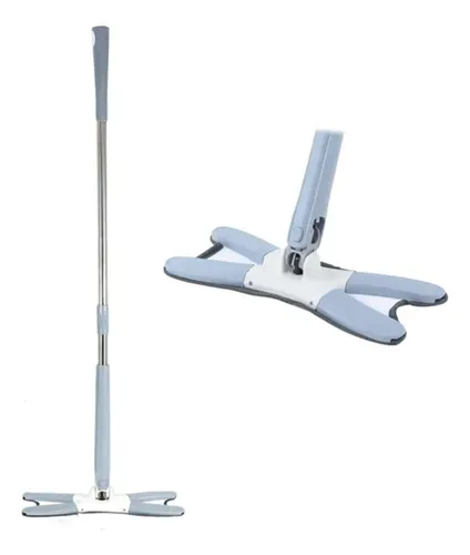 Mopa Limpieza 360 Plegable Lampazo Escurrible Color Gris