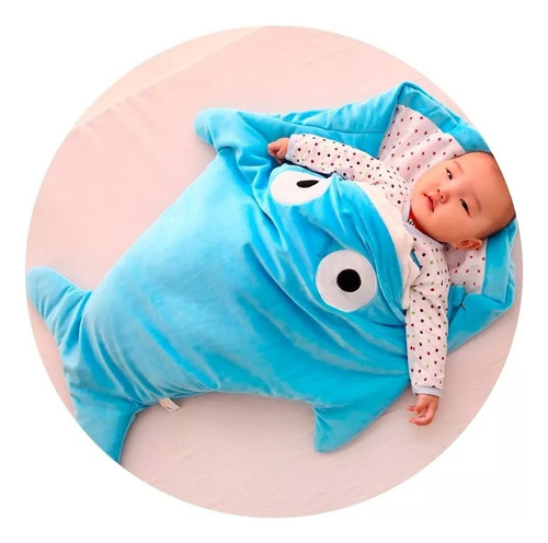 Saco De Dormir Para Bebes Forma De Tiburón Manta Grueso