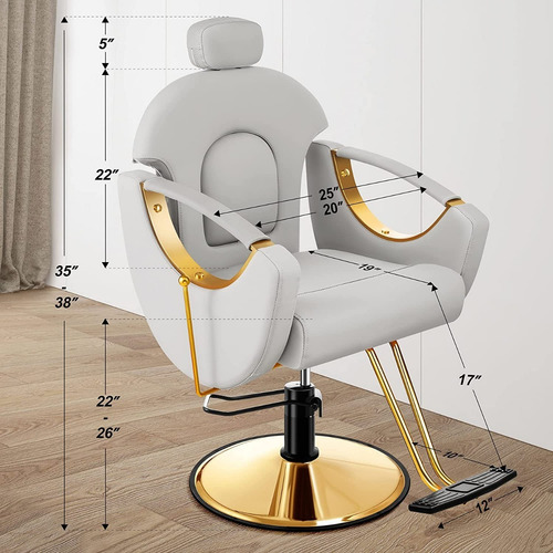 Imagen 7 de 10 de Silla Para Estilista / Peluqueria / Reclinable /solo Envios