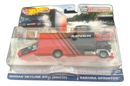 Nissan Skyline Gtr Team Transporte Hotwheels