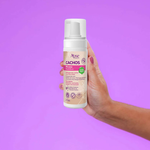 Mousse Nutritivo Cachos 210 Ml Apice Cosméticos Apse