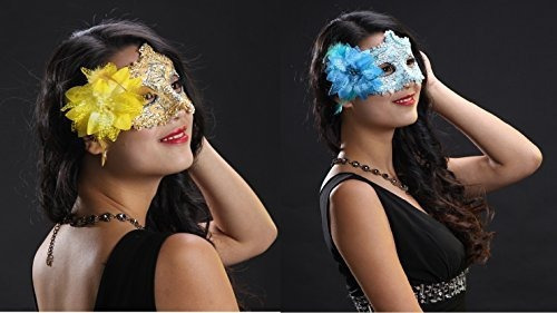 Cismark Máscaras Venecianas De Disfraces Para Mujer, 8 Colo