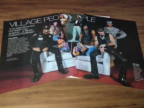 (d228) Village People * Clippings Revista 3 Pgs * 2010