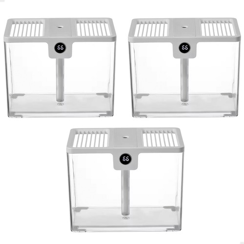 3 Umidificador Ar Ambiente Mesa 1,5 Litros Indicador Umidade