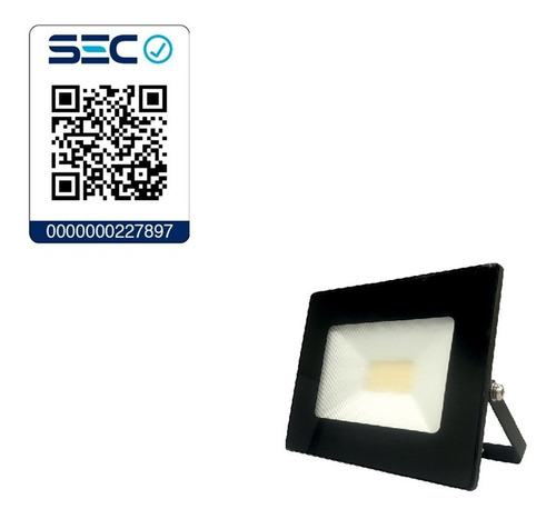 Proyector De Area Led Reflector Exterior 20w Sec Frío Hbled