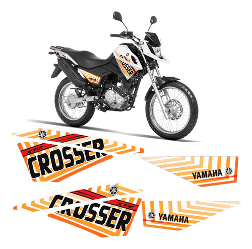 Adesivos  Moto Yamaha Crosser Xtz 150 2014/2021 Faixa Tanque