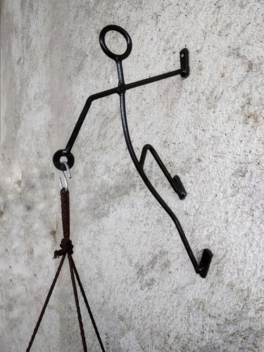 Imagen 6 de 7 de Macetero Base De Pared Porta Macetas Colgante