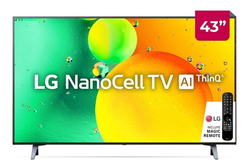 Imagen 3 de 3 de LG Nanocell 4k 43 43nano75sqa Ai Smart Tv