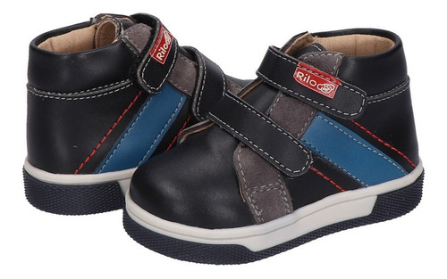 Tenis Niño Contac Negro Bq1351