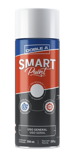 Pintura  Aerosol Doble A 350 Ml Uso General Blanco Brillante