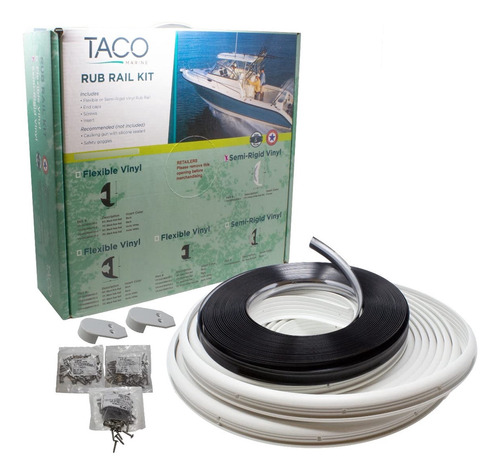 Taco Marine White Standard Kit Riel Vinilo Rigido Para Pie