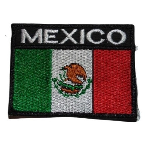 Parche (escudo) Bordado Termoadherible, Bandera De Mexico Mx