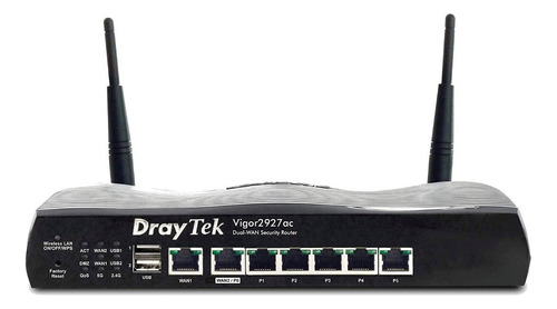 Router Draytek 2927ac Wifi Ac 2 Wan Giga 50 Vpn 4g - Premium Color Negro