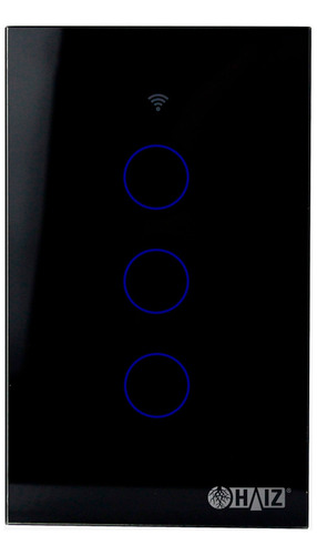 Interruptor Inteligente Touch 3 Botões Com Alexa Haiz Hz-ws3