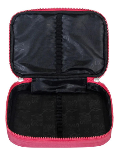 Mochila De Costas E Estojo Box Rosê Kit Escolar Xeryus