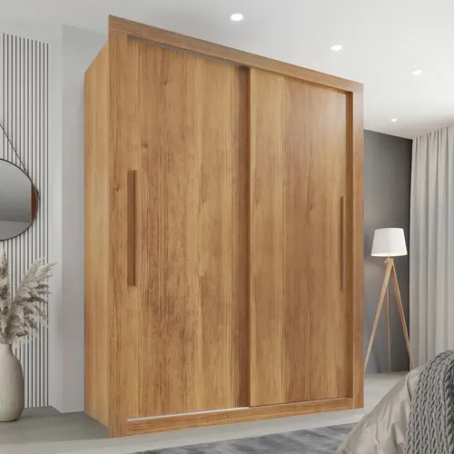Guarda-roupa Sallêto Móveis Sallêto Móveis Cor Cinamomo De Mdf Com 2 Portas