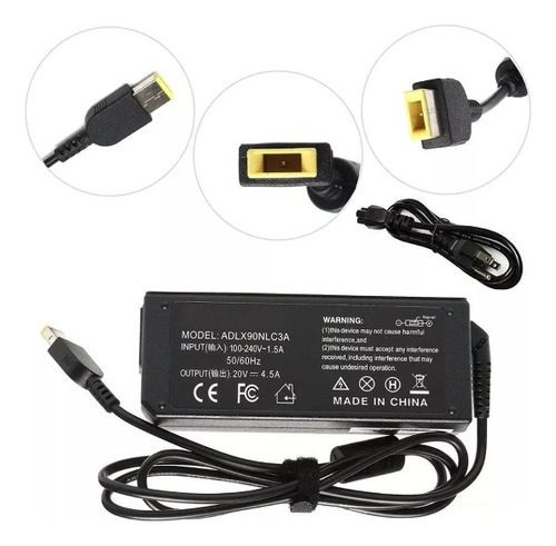 Cargador Para Lenovo 20v 4.5a Punta 11 X 4 Mm Usb 