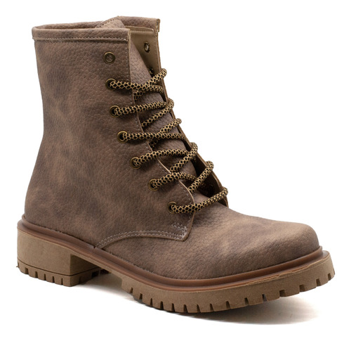 Botas Mujer  Borcegos Acordonados Angies 3092