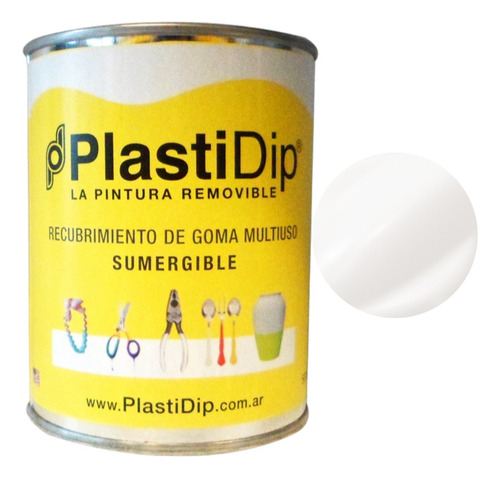 Resina Base De Caucho Liquid Tape 1/2 Litro Color Blanco