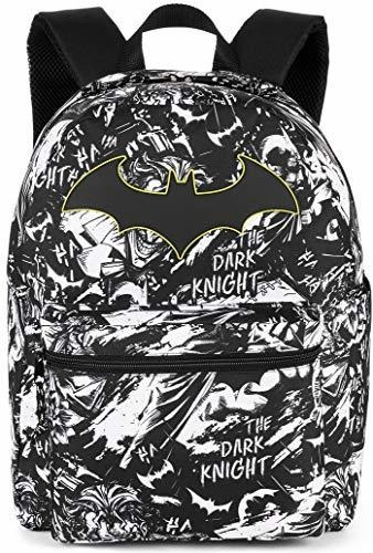 Batman Comic 16inch Backpack The Dark Knight All Over Print 