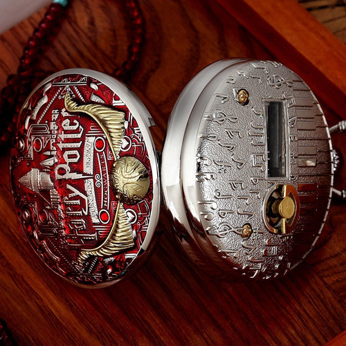 Reloj De Bolsillo Musical Harry Potter M2 Rojo Hp