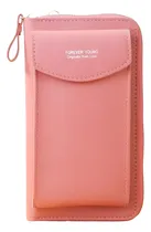 Comprar Portacelular Bandolera Iphone Con Correa Desmontable Rosa Pálido Lisa Níquel Rosa Pálido