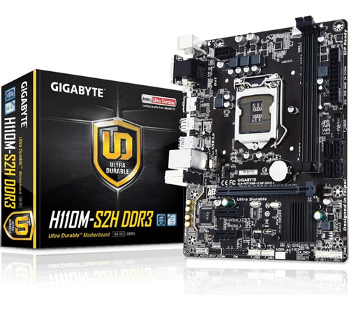 Placa Mãe Gigabyte Ga-h110m-s2h 6ª/7ª Ger Lga 1151 Ddr3