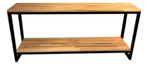 Comprar Rack Tv Juego Living Muebles Hierro Y Madera- Horacio Home
