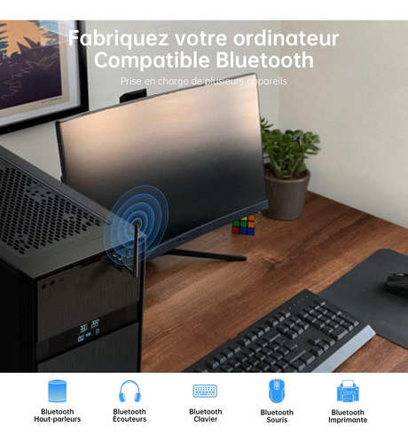 Adaptador Bluetooth Clase 1 De Largo Alcance, Adaptador Blue