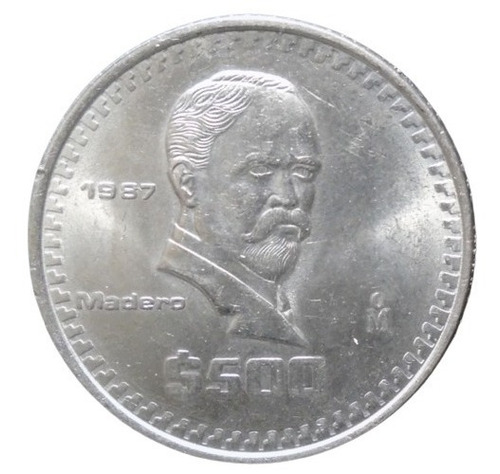 México 500 Pesos 1987 Madero  I3r#1