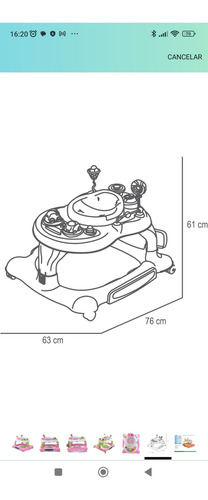 Andadera Prinsel Multiactivity 3 En 1 (Usado)