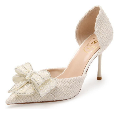 W Sandalias De Tacón Alto De Mujer Con Correa Transparente