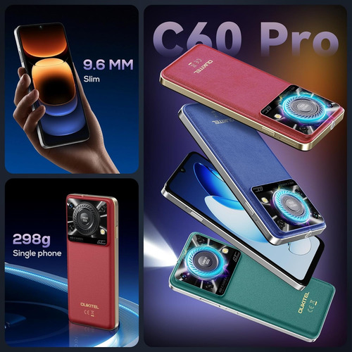 Celulares Oukitel C60 Pro 24gb Ram 256gb Rom Smartphones Resistentes 10000mah 18w Fast Charging Auriculares Type-c/fingerprint/android 15
