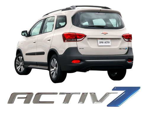 Adesivo Compatível Chevrolet Spin Activ 7 3d Resinado Spin7r