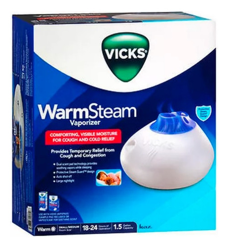 Vicks Vaporizador Warm Steam Alivio Tos Y Congestión